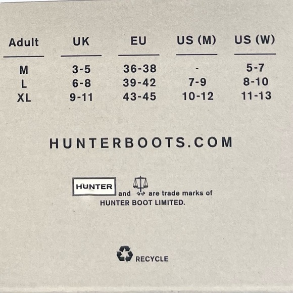 NWT Hunter Original Short Boot Fleece Socks - Picture 7 of 7